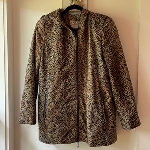 CARLISLE Leopard Jaguar Animal Print Hooded Jacket with Pockets